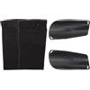 CALLARON Calze Parastinchi da Calcio Nere in PU e Nylon per Sport | Protezione Pratica e Design Ergonomico, Effetto Antiscivolo, per Appassionati di Sport, Copertura Affidabile