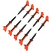 USHOBE 10 Pezzi Golf Tee da Allenamento 10 Gradi per Pratica Invernale | Base Inclinata Arancia, per Tappeto e Pallina, PC e Tpr, Stabilità Professionale