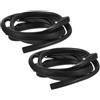 HOMOCONO 2 Pezzi Nastro Protettivo per Pagaia Sup, Protezione Bordo Nero PVC | Asta e Lama, Installazione Semplice, Protezione Urti, Uso in Canoa e Sport Acquatici