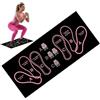 Generic Tappetino antiscivolo per squat con accessori sportivi per la posizione del piede, design antiscivolo e ammortizzante, portatile e pieghevole, per squat, affondi, allenamento gambe e addominali