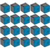 Kisangel 24 Pezzi Gesso per Stecca da Biliardo Blu, per Colpi Precisi | Strato Uniforme e Aderenza Migliorata, Accessorio per Biliardo, per Stecca e Tavolo da Gioco, Colore Blu