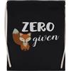 Luxogo Zero Fox Dato! Borsa da Palestra Nera con Coulisse Unisex Drawstring Black Gym Bag Unisex