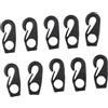 QOXEZY Ganci a scatto in nylon, 6 mm, clip per cavi per ponte, confezione da 10 | Questi ganci a scatto in nylon assicurano corde elastiche fino a 6 mm su barche e attrezzature marine all'aperto.