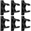 HEMOTON 6 Pezzi Clip Fermapagaia per Kayak e Canoa, Supporto Stabile Nero | Design Componibile e Smontabile, Base Larga Gommini Antiscivolo, per Uscite Outdoor e Ventose