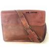 Fatto a mano Handmade Borsa Messenger in Pelle Marrone per Laptop Business Scuola Campus