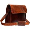Fatto a mano Borsa A Tracolla Vintage In Pelle Per Scuola Uomo Con Laptop
