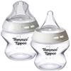 Tommee Tippee Biberon Natural Start da 150ml e Tettarella Triangolare, Flusso Super Lento