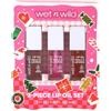 Wet n Wild, Set 3 Oli Labbra, Colori Assortiti | 3 Oli Labbra, Finish Ultra Brillante, Idratazione Succosa, Set Regalo per le Feste