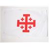 AZ FLAG Bandiera Ordine Santo Sepolcro di Gerusalemme 45x30 cm Cordini | Uso interno ed esterno bandiera decorativa cattolica doppie cuciture e bordi rinforzati poliestere 100D