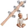 Generico Hand Shaker Bells, campane jingle portatile | Punteggio per shaker musicali di percussione Rattle | Mano di Natale Jingle Bells per Kidergarten Preschool Kids Boys Girls