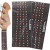 Generico Adesivi per note di chitarra basso - Facile da leggere Imparare la chitarra per principianti Bambini,Adesivi senza colla per chitarra, poster per tastiera, adesivi per note per chitarra acustica