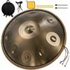 HEIOOM Handpan 9 note, 440 Hz, 3 note centrali, facile da suonare, portatile- Per principianti, lezioni, famiglia, meditazione e yoga; accordato in A=440 Hz; borsa per il trasporto inclusa.