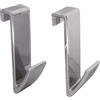 SOMATHERM FOR YOU - SPC - Set di 2 ganci cromati a asciugamano tubo piatto asciutto