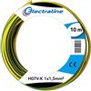 Electraline 15101 Cavo N07V-K, Sezione 1x1.5 mm, 10 mt, Verde/Giallo