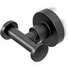 Gatco 5505 - Appendiabiti da bagno, colore: Nero opaco