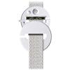 Schellenberg 15103 Duo - Passacintino circolare per tapparelle, montaggio su cassonetto, con paraspifferi, colore: Bianco