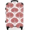 NoBoringSuitcases.com NoBoringSuitcases© Valigia Media Rigida Trolley Medio Viaggio Aereo 4 Ruote | 67x43x25 cm - Valigie Leggere Stiva M Trolly Bagaglio Luggage Ventaglio - Motivo - Terra