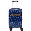 mybagstory | Valigia Cabina Bambino One Piece 50 cm | Bagaglio rigido ABS 4 ruote multidirezionali | Formato aereo 19 pollici blu e nero