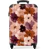 NoBoringSuitcases.com NoBoringSuitcases© Valigia Bagaglio A Mano Trolley Cabina Viaggio Aereo | 55x35x20 cm - Cabin Size Rigida Leggera 4 Ruote Valigie Luggage Fiori - Astratti - Tonalità terrose
