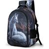 WECECE Zainetto Fox Print Alunni 11 Anni Zaino per Computer Animal Fox Bambini Scuola Primaria Borsa Scuola per Studenti Moderno Impermeabile Tempo Libero Sport Backpack