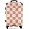 NoBoringSuitcases.com NoBoringSuitcases© Valigia Media Rigida Trolley Medio Viaggio Aereo 4 Ruote | 67x43x25 cm - Valigie Leggere Stiva M Trolly Bagaglio Luggage Retro - Classico - Rosa