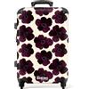 NoBoringSuitcases.com NoBoringSuitcases© Trolley Medio Rigido Valigia Media Da Viaggio Aereo | 67x43x25 cm - Leggera Ruote Valigie Stiva M Suitcase Luggage Trolly Light Fiori - Acquerello - Viola