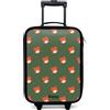 NoBoringSuitcases.com NoBoringSuitcases© Valigia Per Bambini Compatto Bagaglio Ultraleggero | 48x31x19 cm - Trolley A Mano Rigidi LED Ruote Valigie Neonato - Ragazzo - Tigre - Verde - Fantasia