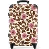NoBoringSuitcases.com NoBoringSuitcases© Trolley Medio Valigia Media Rigida Da Viaggio Ruote | 67x43x25 cm - Valigie Leggere Stiva M Trolly Luggage Suitcase Leggerissimo Fiori - Foglie - Colorati