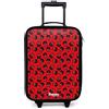 NoBoringSuitcases.com® x Henry Valigia Per Bambini Compatto 48x31x19 cm Bagaglio Ultraleggero Trolley A Mano Rigidi LED Ruote Valigie Bimbi - Ragazzo - Rosso - Aspirapolvere