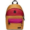 Invicta Zaino - AMERICAN - Tasca Porta PC 13'' - Studio, Ufficio e Tempo Libero - Tessuto ECO Material - per Ragazzo e Ragazza, ocra/rosa