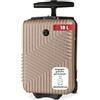 BERTOO Milano Bagaglio a mano champagne 18 L - Valigia rigida sottosedile 40x25x20 cm in ABS con ruote e serratura a combinazione, per Ryanair