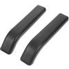 PAMINGONO Braccioli Carrozzina Disabili 1 Paio Plastica Nero | Ricambio per Carrozzina, Interasse Fori 14cm, Uso Domestico, Installazione Semplice