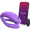We-Vibe Sync O Vibratore di coppia - Sex toy vibrante a C con telecomando per donne - Controllato tramite app - Stimolazione del punto G e del clitoride - Resistente all'acqua e ricaricabile - viola