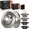 Frankberg 2x Dischi Freno + 4x Pastiglie dei Freni Posteriore 5Q0698451C | Compatibile con VW Golf VII Variante, Passat Variante Alltrack, Tiguan, Audi A3 Limousine Sportback, TT, TT Roadster