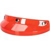 aqxreight Visiera Universale con Bottone a Pressione 3 per Motocicletta Flip Up Down Casco Aperto Il Trattamento Antivento e Il Design Sono Legali e i Requisiti di qualità e Premium Nuova (rosso)