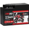 LANGZEIT Batterien LANGZEIT YTR4A-BS batteria moto 12V 2,5Ah GEL YTX4A-BS sostituito 2,3Ah