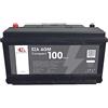 Inovtech Batteria AGM 100 Ah Compact Bassa per Servizi Camper e Fotovoltaico