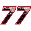 labelbike 2 Adesivi Moto Numeri Personalizzati Numero Custom '7' | Altezza numero 13 cm, Decorazione, Made in Italy