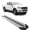 OMAC Sottoporta Laterali Pedane Laterali Compatibili con Ford Ranger Double Cab 2012-2022 Alu Argento