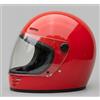 Generico CASCO INTEGRALE RETRO' VINTAGE CUSTOM ORIGINE OMEGA ROSSO LUCIDO L 59/60