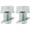 eMagTech 2Set Bullone Tappo Coppa Olio Moto M12*1.5 Con Rondella Tappo Scarico Olio 92800-12000 90407-259-000 Compatibile Con Honda CBF600 CBF1000 CBR125 CBR250 CBR600F