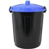 COSE DA CASA Pattumiera con coperchio blu chiusura antirandagismo odori 21lt bidone secchio casa cucina giardino locali commerciali