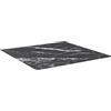 KLGBNCVE Piano del tavolo nero, 70 x 70 cm, vetro temperato da 6 mm | Effetto marmo, per tavolo da pranzo, tavolino da caffè, tavolino da caffè, resistente ai graffi, facile da pulire