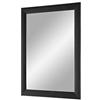 Duisburger-Rahmen24 Flex 35 - Specchio da Parete 100x120 cm con Cornice (Nero Pino), Specchio su Misura con Striscia di Legno MDF da 35 mm di Larghezza e Parete Posteriore Robusta con Ganci