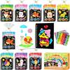 FUNNYB&G Foil Art attività Libri Gadget Compleanno Bambini (Animali 24) | 2 in 1 Foil Art Libri da Colorare Bambini Regalini Fine Festa Compleanno, Regalo Giochi Lavoretti Creativi Bambini 4-10 Anni