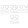 DIYEAH 180 Pezzi Mini Ghirlande Cuore in Schiuma Forma Cuore Vuota in Polistirolo Resistente per Decorazioni Fai da Te Matrimoni e Romantici