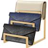 KKVUIIFF Purse Display Shelf - Portafogli in metallo, per gioielli, borse, 15 x 18 x 20 cm (oro)