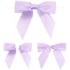 G2PLUS Fiocchetti Nastro Raso,8.5cm Fiocchetti Decorazione Lavanda,50PCS | Fiocchi per Artigianato con Filo di Ferro per Matrimonio,Decorazione di Vacanza Imballaggio Regalo