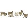 Riffelmacher & Weinberger Riffelmacher - Animali per presepe, modellismo, decorazione artigianale lavorata a mano, pecora, capra, cane, gatto, pollo, Pecore e caprina, 2-4cm