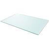 KLGBNCVE Piano del tavolo in vetro temperato rettangolare, 1000 x 620 mm | Per tavolo da pranzo, tavolino da caffè, tavolo da giardino, antigraffio, facile da pulire, vetro di sicurezza spesso